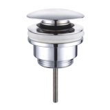 JTP Grosvenor Cross Chrome Universal Click-Clack Basin Waste Cut Out